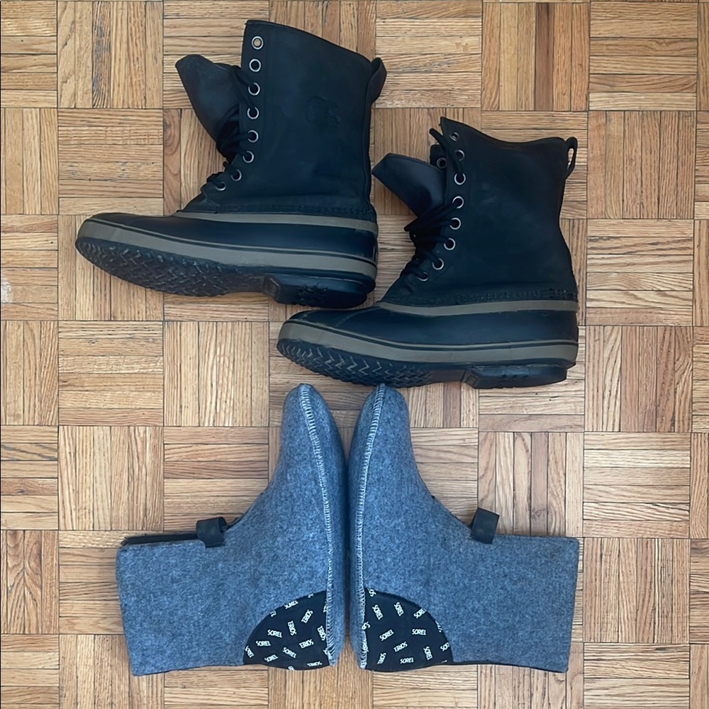 Sorel Premium Winter Waterproof Insulated Boots Size 12 In Black